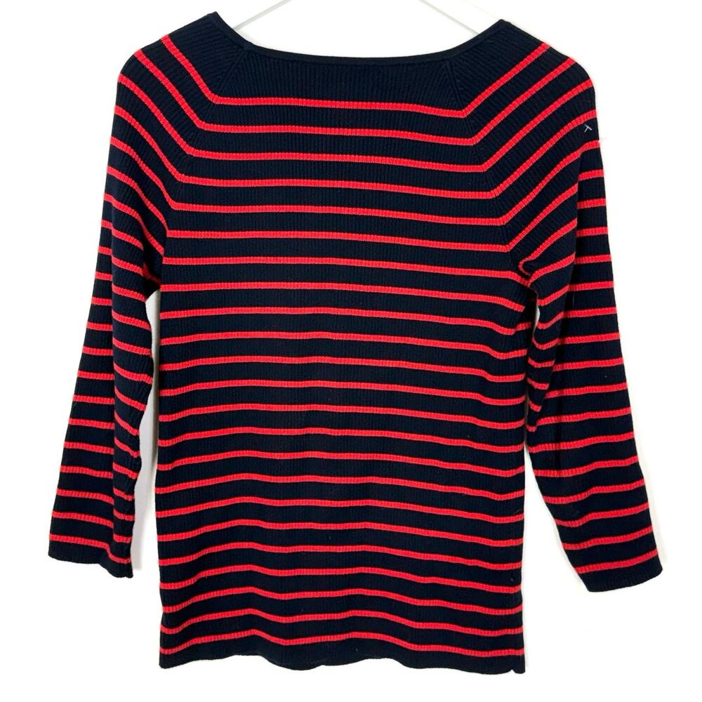 Lauren Ralph Lauren Ribbed Striped Top - Picture 3 of 4